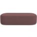 Kit 02 Puffs Decorativos Orgânicos Para Living Quarto 160cm Doha W01 Suede Rosê - Lyam Decor