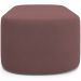 Kit 02 Puffs Decorativos Orgânicos Para Living Quarto 160cm Doha W01 Suede Rosê - Lyam Decor