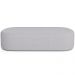 Kit 02 Puffs Decorativos Orgânicos Para Living Quarto 195cm Doha W01 Linho Cinza - Lyam Decor