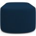 Kit 02 Puffs Decorativos Orgânicos Para Living Quarto 195cm Doha W01 Suede Azul Marinho - Lyam Decor