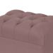 Kit 02 Puffs Decorativos París L02 Luis XV Capitone Suede Rosê - Lyam Decor
