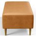 Kit 02 Puffs Decorativos Para Sala De Estar Cléo W01 Pés Palito 90 cm Courissímo Whisky - Lyam Decor
