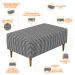 Kit 02 Puffs Decorativos Para Sala De Estar Cléo W01 Pés Palito 90 cm Pied Poule - Lyam Decor
