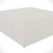 Kit 02 Puffs Decorativos Para Sala De Estar Quadrado Milano 90x90 W01 Bouclê Cru - Lyam Decor