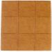 Kit 02 Puffs Decorativos Para Sala De Estar Quadrado Milano 90x90 W01 Couríssimo Whisky - Lyam Decor