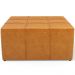 Kit 02 Puffs Decorativos Para Sala De Estar Quadrado Milano 90x90 W01 Couríssimo Whisky - Lyam Decor