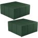Kit 02 Puffs Decorativos Para Sala De Estar Quadrado Milano 90x90 W01 Facto Verde Musgo - Lyam Decor