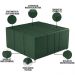 Kit 02 Puffs Decorativos Para Sala De Estar Quadrado Milano 90x90 W01 Facto Verde Musgo - Lyam Decor
