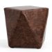 Kit 02 Puffs Decorativos Para Sala de Estar Ametista D02 Facto Marrom B-38 - Lyam Decor