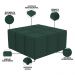 Kit 02 Puffs Decorativos Para Sala de Estar Quadrado Milano 90x90 W01 Linho Verde Musgo - Lyam Decor