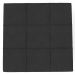 Kit 02 Puffs Decorativos Para Sala de Estar Quadrado Milano 90x90 W01 Suede Preto - Lyam Decor