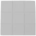 Kit 02 Puffs Decorativos Para Sala de Estar Quadrado Milano 90x90cm W01 Linho Cinza - Lyam Decor