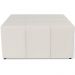 Kit 02 Puffs Decorativos Para Sala de Estar Quadrado Milano 90x90cm W01 Linho Cru - Lyam Decor