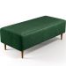 Kit 02 Puffs Decorativos Sala Estar Bali W01 Pés Palito 120x50cm Facto Verde Musgo - Lyam Decor