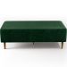 Kit 02 Puffs Decorativos Sala Estar Bali W01 Pés Palito 120x50cm Facto Verde Musgo - Lyam Decor