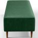 Kit 02 Puffs Decorativos Sala Estar Bali W01 Pés Palito 120x50cm Facto Verde Musgo - Lyam Decor