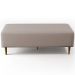 Kit 02 Puffs Decorativos Sala de Estar Bali W01 Pés Palito 120x50 cm Linho Bege - Lyam Decor