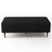 Kit 02 Puffs Decorativos Sala de Estar Bali W01 Pés Palito 120x50 cm Linho Chumbo - Lyam Decor