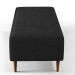 Kit 02 Puffs Decorativos Sala de Estar Bali W01 Pés Palito 120x50 cm Linho Chumbo - Lyam Decor