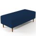 Kit 02 Puffs Decorativos Sala de Estar Bali W01 Pés Palito 120x50 cm Suede Azul Marinho - Lyam Decor