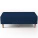 Kit 02 Puffs Decorativos Sala de Estar Bali W01 Pés Palito 120x50 cm Suede Azul Marinho - Lyam Decor