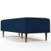 Kit 02 Puffs Decorativos Sala de Estar Bali W01 Pés Palito 120x50 cm Suede Azul Marinho - Lyam Decor