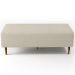 Kit 02 Puffs Decorativos Sala de Estar Bali W01 Pés Palito 120x50 cm Suede Bege - Lyam Decor