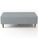 Kit 02 Puffs Decorativos Sala de Estar Bali W01 Pés Palito 120x50 cm Suede Cinza - Lyam Decor