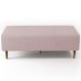 Kit 02 Puffs Decorativos Sala de Estar Bali W01 Pés Palito 120x50 cm Suede Rosê - Lyam Decor