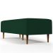 Kit 02 Puffs Decorativos Sala de Estar Bali W01 Pés Palito 120x50 cm Suede Verde Musgo - Lyam Decor