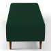 Kit 02 Puffs Decorativos Sala de Estar Bali W01 Pés Palito 120x50 cm Suede Verde Musgo - Lyam Decor