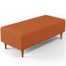 Kit 02 Puffs Decorativos Sala de Estar Bali W01 Pés Palito 120x50cm Tecido Terracota - Lyam Decor