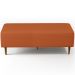 Kit 02 Puffs Decorativos Sala de Estar Bali W01 Pés Palito 120x50cm Tecido Terracota - Lyam Decor
