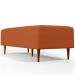 Kit 02 Puffs Decorativos Sala de Estar Bali W01 Pés Palito 120x50cm Tecido Terracota - Lyam Decor