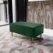 Kit 02 Puffs Decorativos Sala de Estar Cléo W01 Pés Palito 90 cm Facto Verde Musgo - Lyam Decor