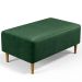 Kit 02 Puffs Decorativos Sala de Estar Cléo W01 Pés Palito 90 cm Facto Verde Musgo - Lyam Decor