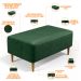 Kit 02 Puffs Decorativos Sala de Estar Cléo W01 Pés Palito 90 cm Facto Verde Musgo - Lyam Decor