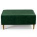 Kit 02 Puffs Decorativos Sala de Estar Cléo W01 Pés Palito 90 cm Facto Verde Musgo - Lyam Decor