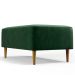 Kit 02 Puffs Decorativos Sala de Estar Cléo W01 Pés Palito 90 cm Facto Verde Musgo - Lyam Decor