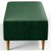 Kit 02 Puffs Decorativos Sala de Estar Cléo W01 Pés Palito 90 cm Facto Verde Musgo - Lyam Decor