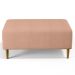 Kit 02 Puffs Decorativos Sala de Estar Cléo W01 Pés Palito 90 cm Linho Rosê - Lyam Decor