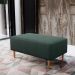 Kit 02 Puffs Decorativos Sala de Estar Cléo W01 Pés Palito 90 cm Linho Verde Musgo - Lyam Decor
