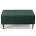 Kit 02 Puffs Decorativos Sala de Estar Cléo W01 Pés Palito 90 cm Linho Verde Musgo - Lyam Decor