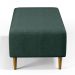 Kit 02 Puffs Decorativos Sala de Estar Cléo W01 Pés Palito 90 cm Linho Verde Musgo - Lyam Decor