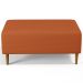 Kit 02 Puffs Decorativos Sala de Estar Cléo W01 Pés Palito 90cm Tecido Terracota - Lyam Decor