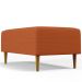 Kit 02 Puffs Decorativos Sala de Estar Cléo W01 Pés Palito 90cm Tecido Terracota - Lyam Decor