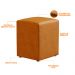 Kit 02 Puffs Quadrado Decorativo L02 Couríssimo Whisky - Lyam Decor