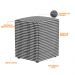 Kit 02 Puffs Quadrado Decorativo L02 Pied Poule - Lyam Decor