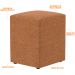 Kit 02 Puffs Quadrado Decorativo Sala De Estar L02 Bouclê Terracota - Lyam Decor