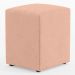 Kit 02 Puffs Quadrado L02 Decorativo Linho Rosê - Lyam Decor